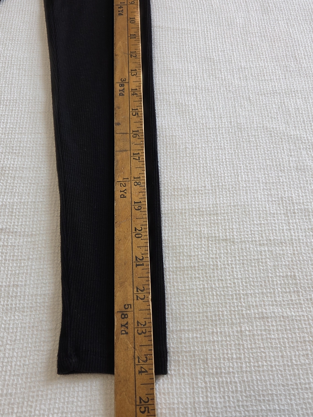 Black Long Sleeve Ribbed Crop Top - Picture 9 of 9